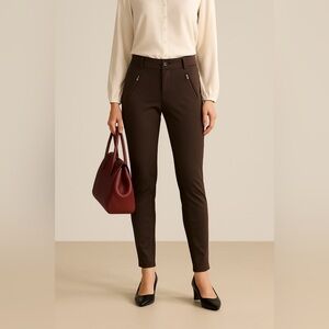 CAbi Chocolate Brown Skinny Pants
